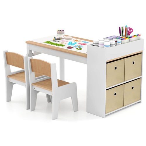 Kids art table chairs set - &,